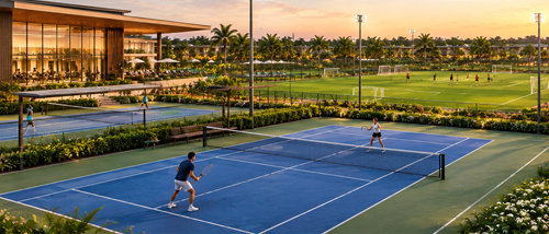 Outdoor Multi-Sport Courts and Tennis Arena